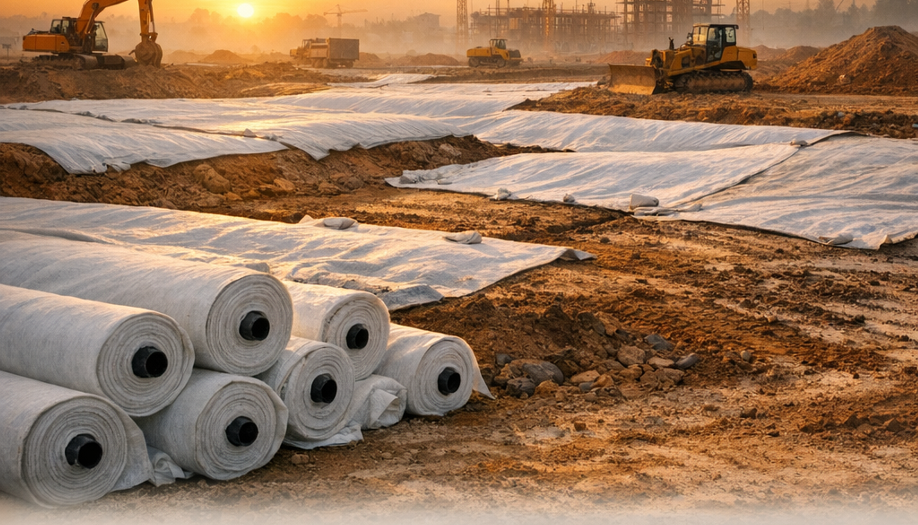 MEERA's Ring Twisters deliver high-tenacity polyester and polypropylene yarns for geotextile production, soil stabilization, and infrastructure reinforcement applications. (also known as ring twister machine)