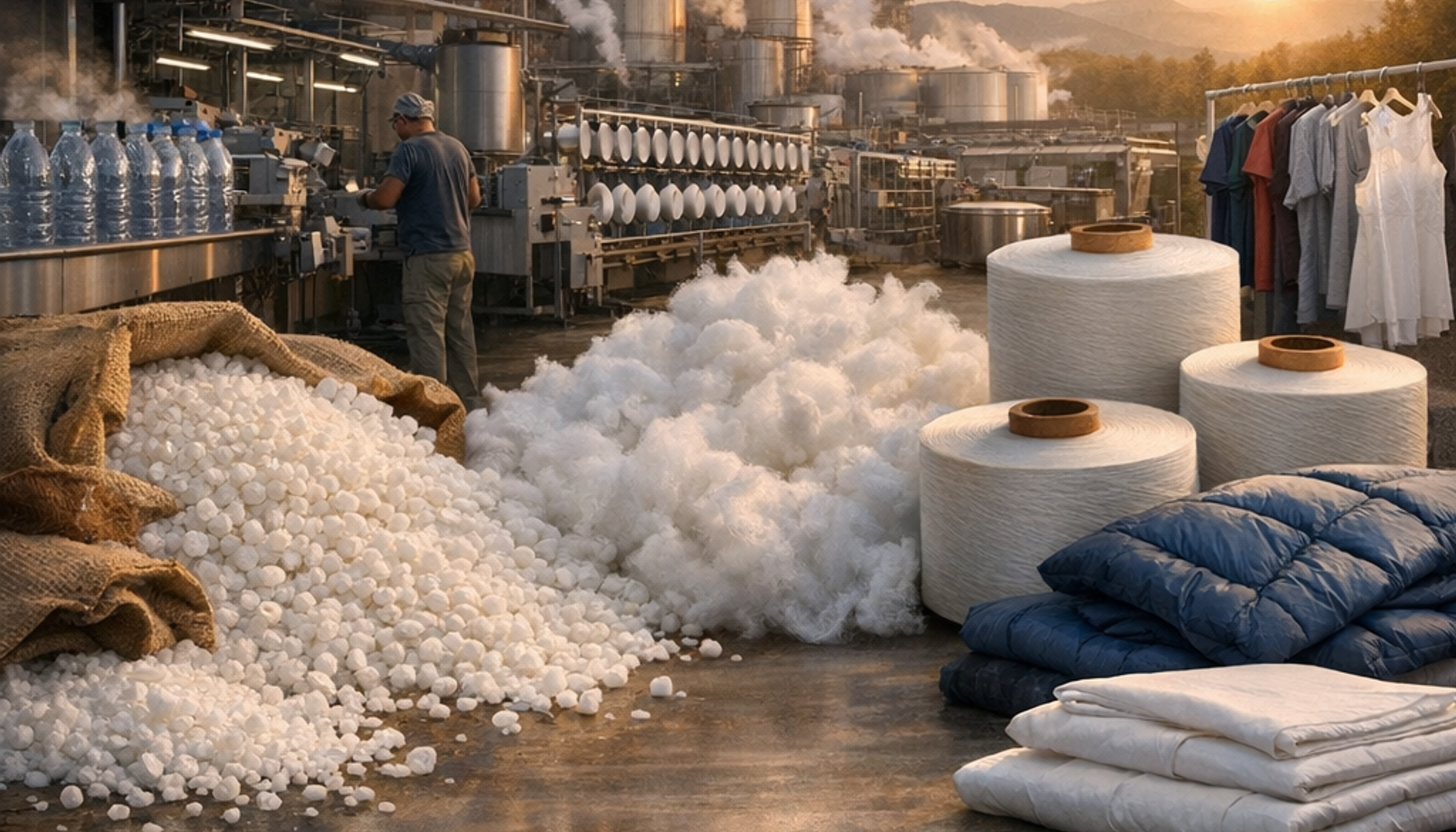 Two For One Twister for Polyester Processing