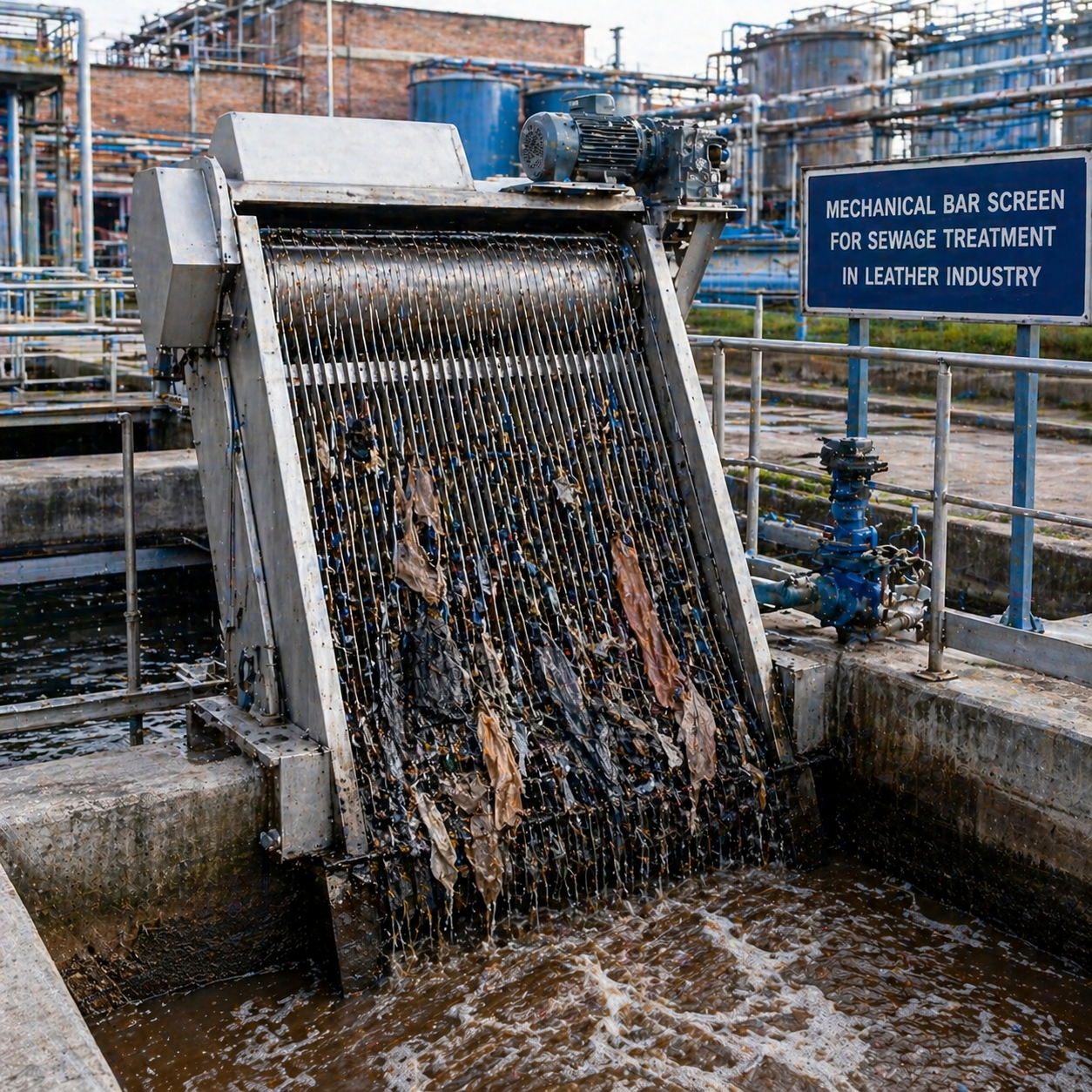 Mechanical Bar Screen for Leather Industry Sewage Treatment