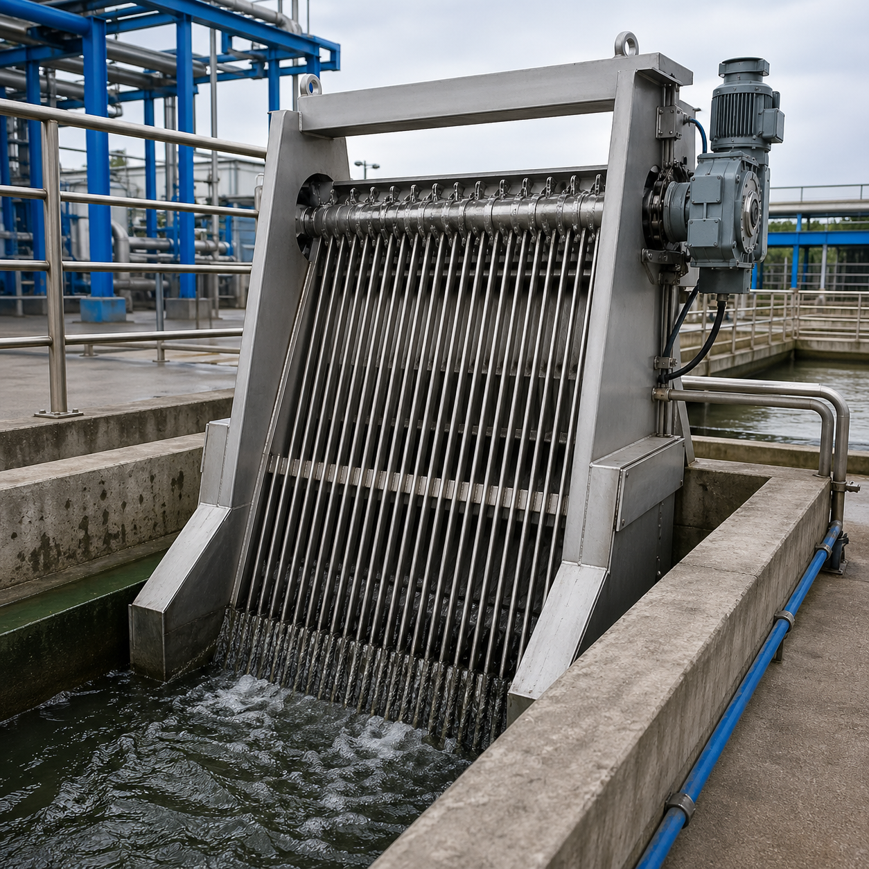 Mechanical Bar Screen for Sewage Treatment | Textile Industry