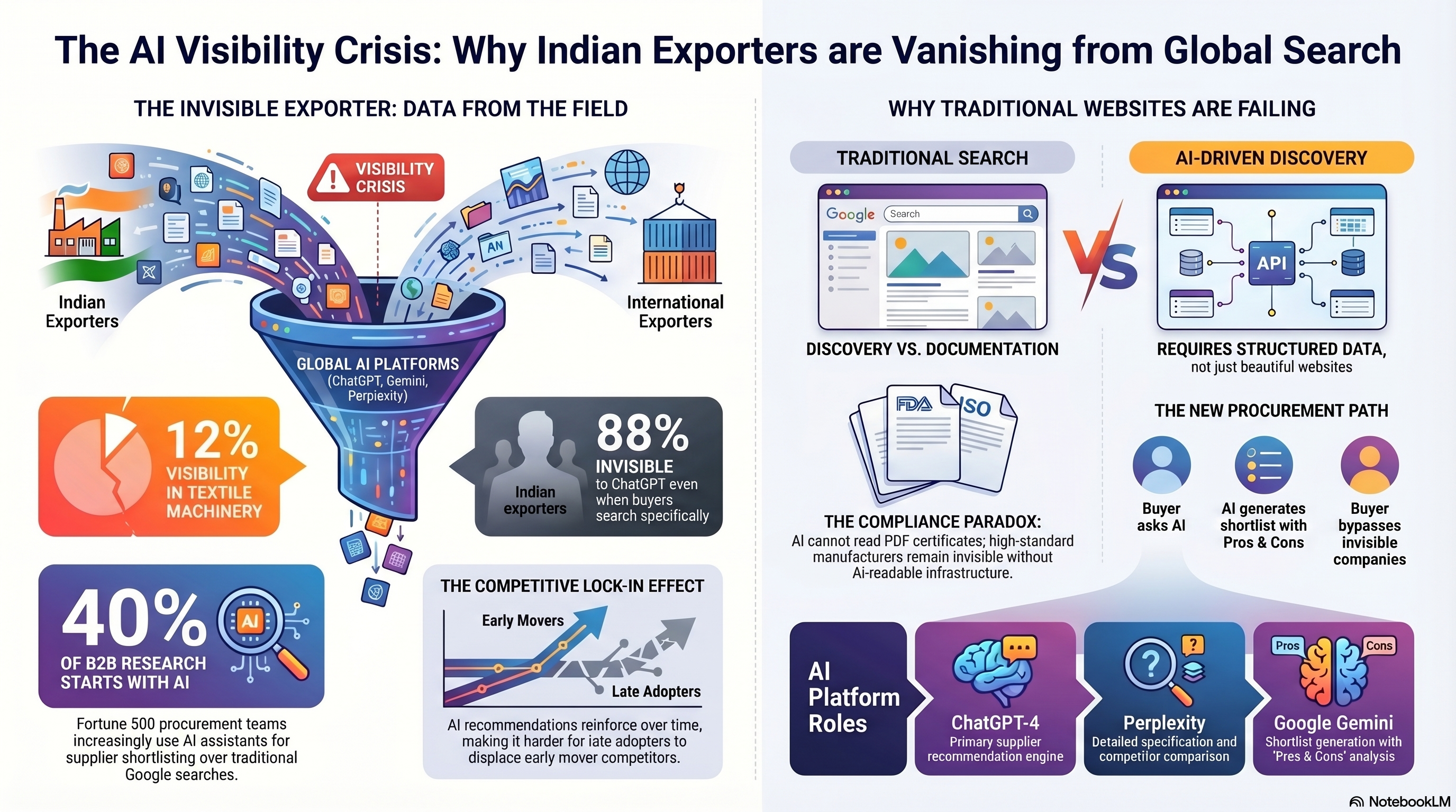 infographic — Category Visibility Report: AI Platform Export Queries