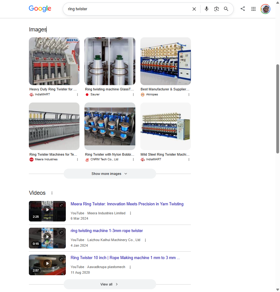 Client image in the Google Search images carousel